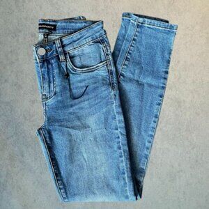 NEW Prosperity Jeans Women's Size 25 Blue Mid Rise Skinny Jeans Stretch Denim